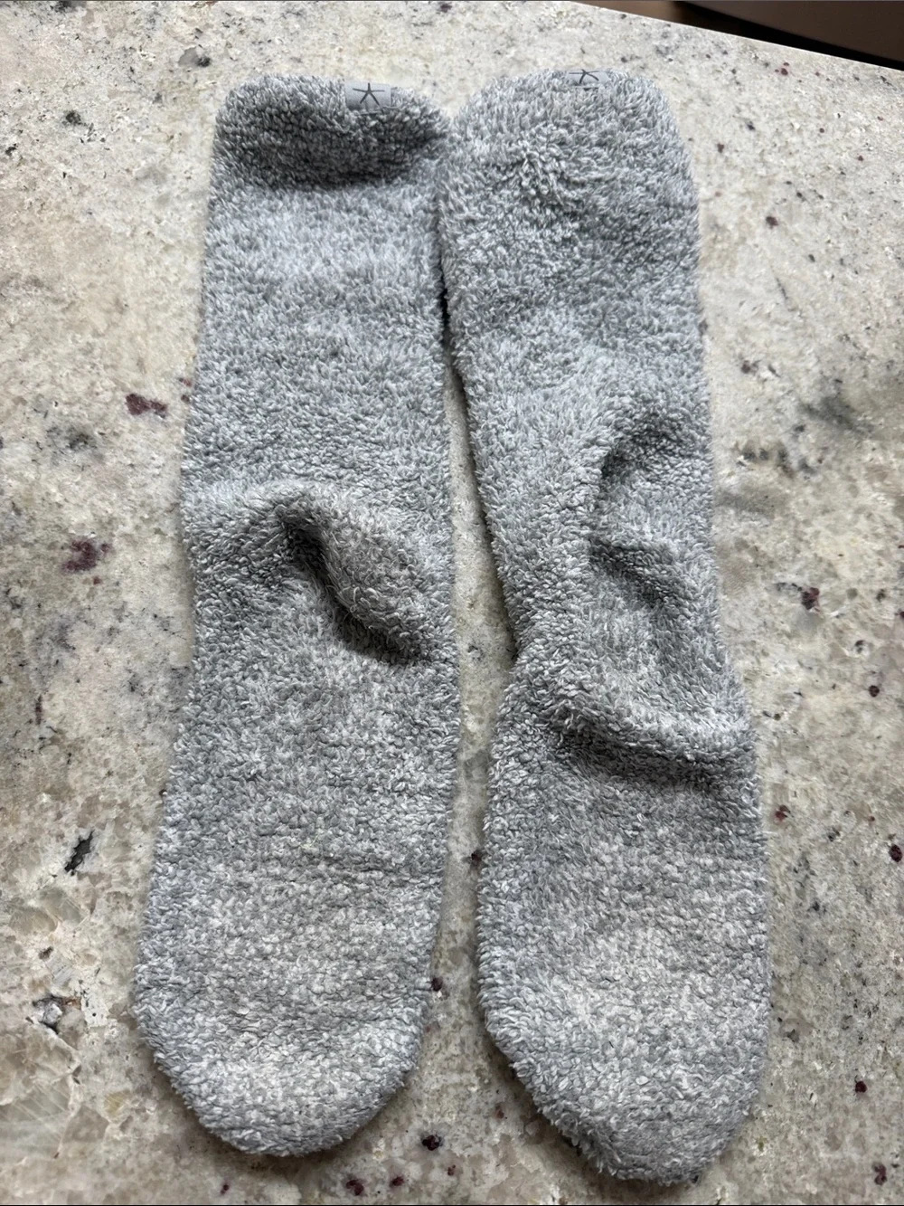 Barefoot Dreams CozyChic Heathered Socks Gray Lounge Small/Medium